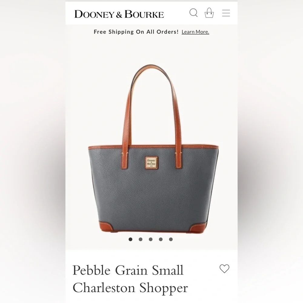 Dooney & Bourke Pebble Grain Leather Charleston Shopper